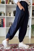 The Sunday Morning 7/8 Twist Pant Navy